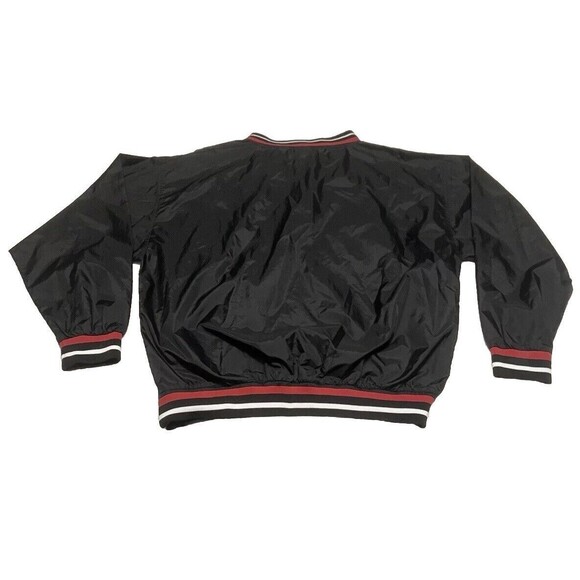 Vintage 90s Jerzees Windbreaker Pullover Jacket Men's Large Embroidered Logo - Picture 2 of 4